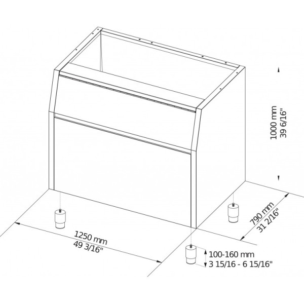 Бункер для льоду Brema Bin350 (M350-600)