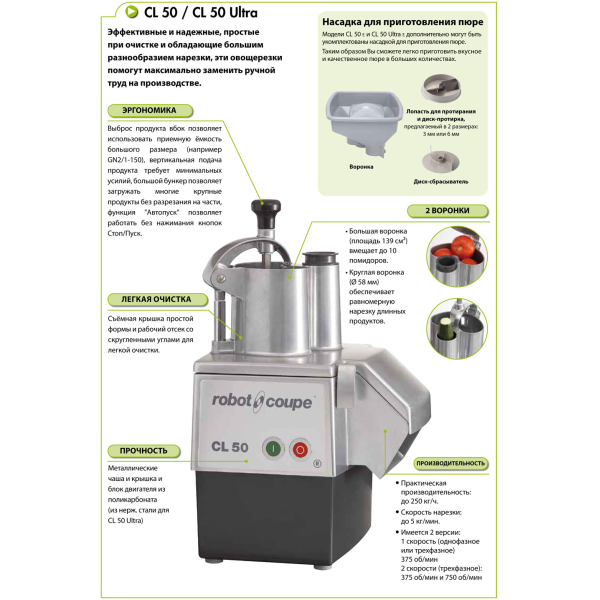 Овочерізка Robot Coupe CL50 (220)