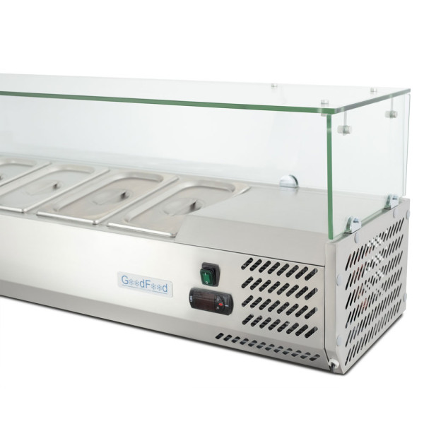 Вітрина для топінгу GoodFood GF-VRX1200/380-H6C