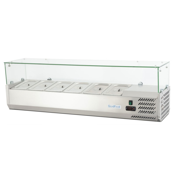 Вітрина для топінгу GoodFood GF-VRX1400/380-H6C