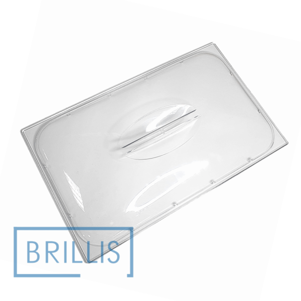Кришка гастроємності Brillis GN 1/1, з полікарбонату прозора купольна