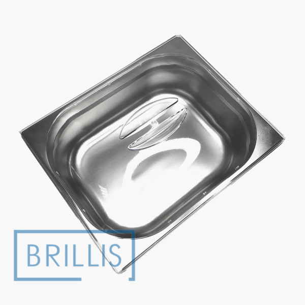 Кришка гастроємності Brillis GN 1/2, з полікарбонату прозора купольна