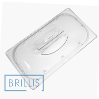 Кришка гастроємності Brillis GN 1/3, з полікарбонату прозора купольна