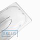 Кришка гастроємності Brillis GN 1/3, з полікарбонату прозора купольна