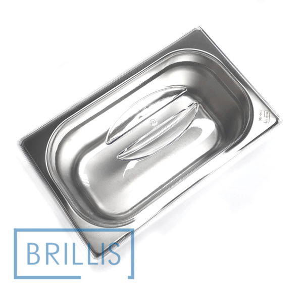 Кришка гастроємності Brillis GN 1/4, з полікарбонату прозора купольна