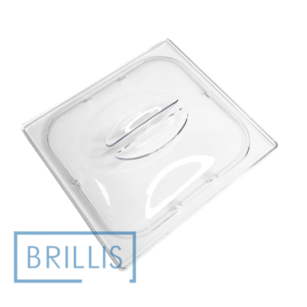 Кришка гастроємності Brillis GN 1/6, з полікарбонату прозора купольна