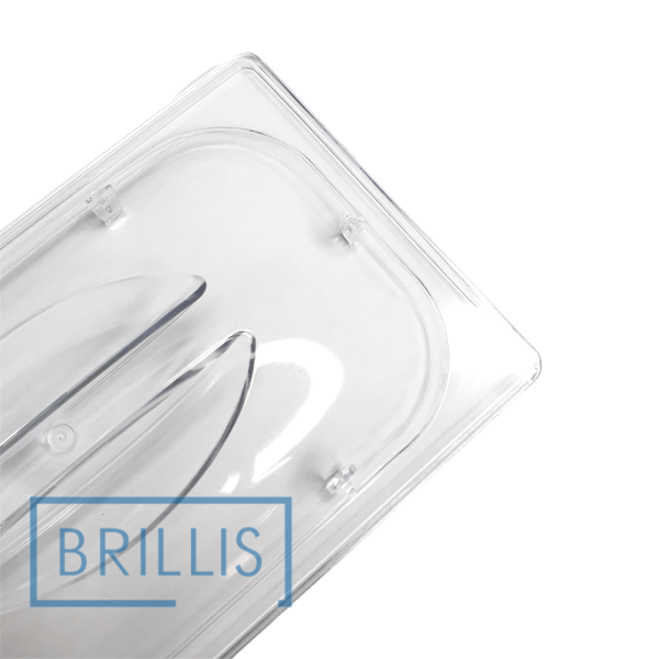 Кришка гастроємності Brillis GN 1/9, з полікарбонату прозора купольна