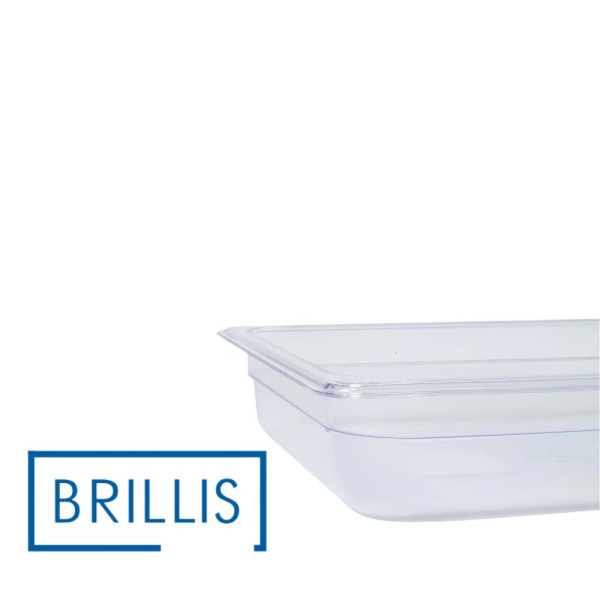 Гастроємність із полікарбонату Brillis GN 1/2-65, прозора