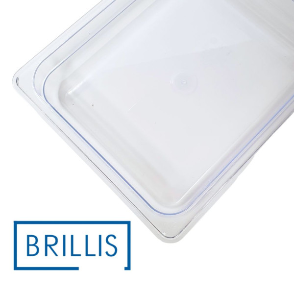 Гастроємність із полікарбонату Brillis GN 1/2-65, прозора
