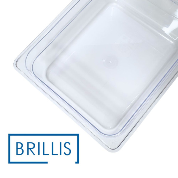 Гастроємність із полікарбонату Brillis GN 1/2-100, прозора