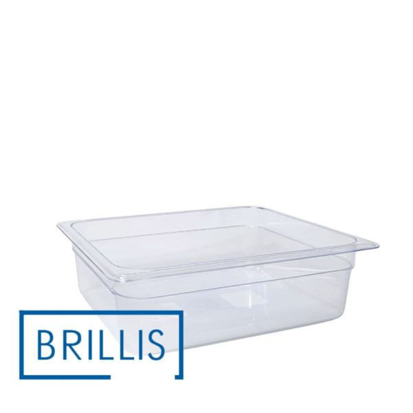 Гастроємність із полікарбонату Brillis GN 1/2-100, прозора