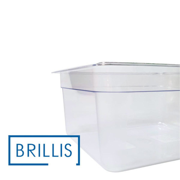 Гастроємність із полікарбонату Brillis GN 1/2-150, прозора
