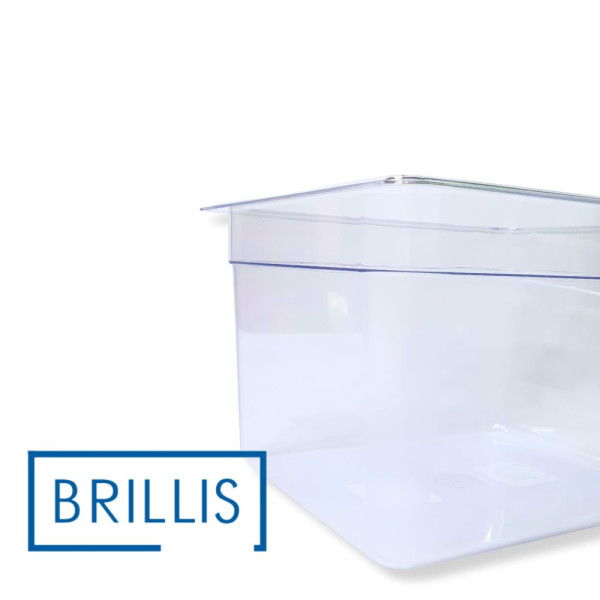 Гастроємність із полікарбонату Brillis GN 1/2-200, прозора
