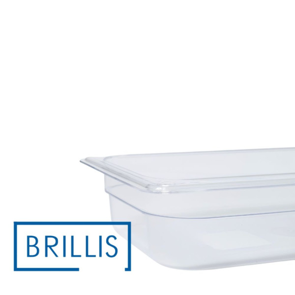 Гастроємність із полікарбонату Brillis GN 1/3-65, прозора