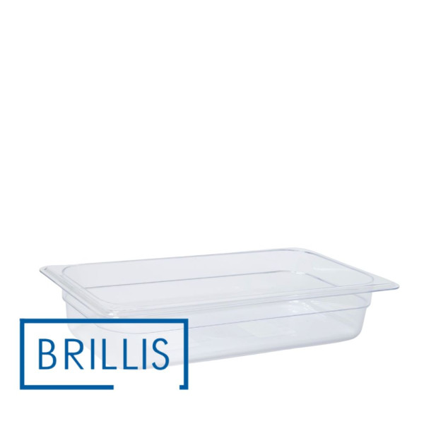 Гастроємність із полікарбонату Brillis GN 1/3-65, прозора