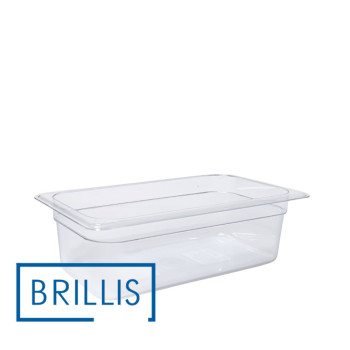 Гастроємність із полікарбонату Brillis GN 1/3-100, прозора