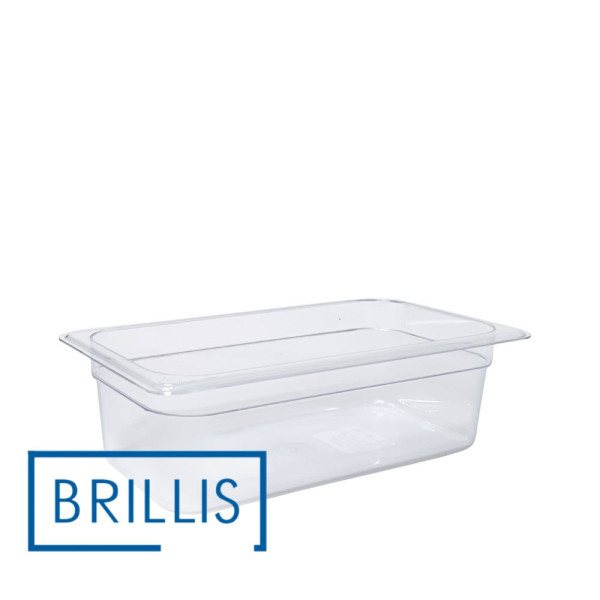 Гастроємність із полікарбонату Brillis GN 1/3-100, прозора
