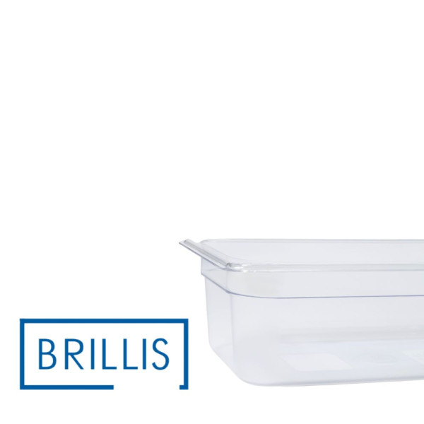 Гастроємність із полікарбонату Brillis GN 1/3-100, прозора