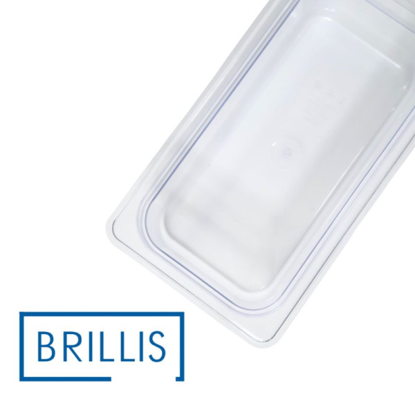 Гастроємність із полікарбонату Brillis GN 1/3-100, прозора