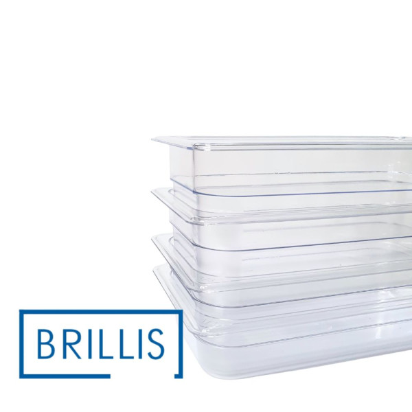 Гастроємність із полікарбонату Brillis GN 1/3-100, прозора