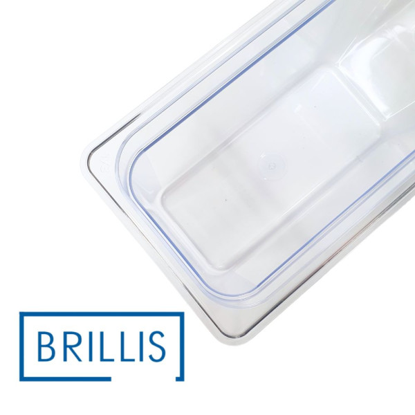 Гастроємність із полікарбонату Brillis GN 1/3-200, прозора