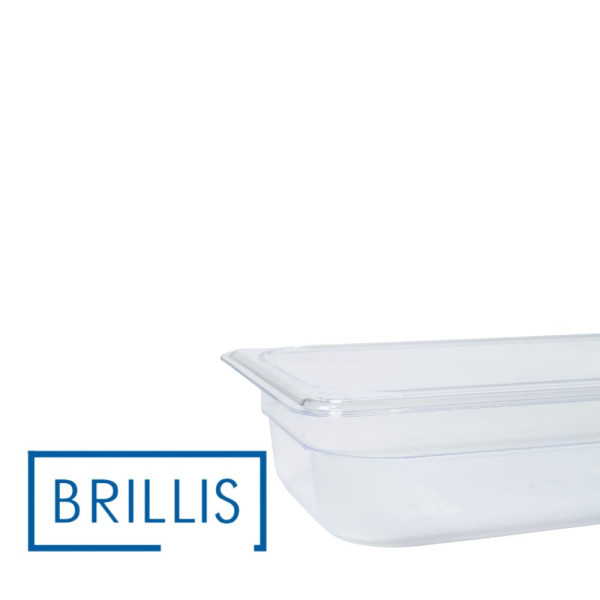 Гастроємність із полікарбонату Brillis GN 1/4-65, прозора