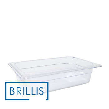 Гастроємність із полікарбонату Brillis GN 1/4-65, прозора