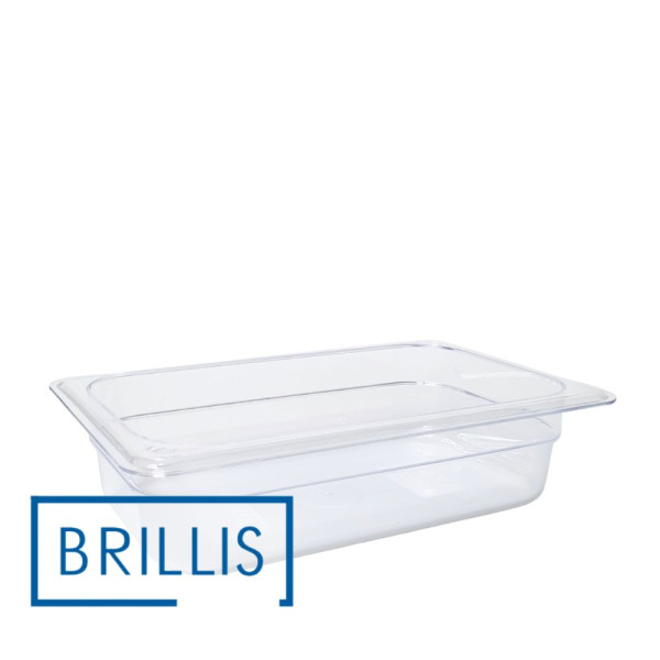 Гастроємність із полікарбонату Brillis GN 1/4-65, прозора
