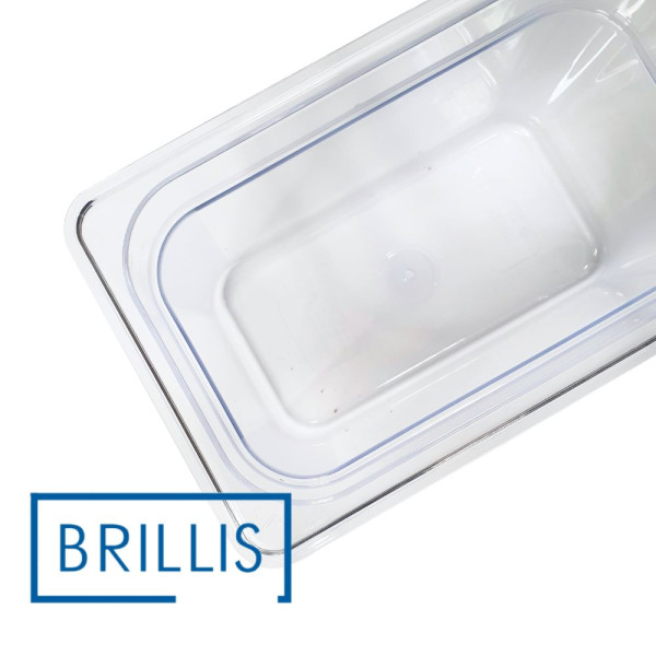 Гастроємність із полікарбонату Brillis GN 1/4-150, прозора