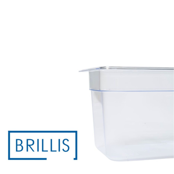 Гастроємність із полікарбонату Brillis GN 1/4-150, прозора