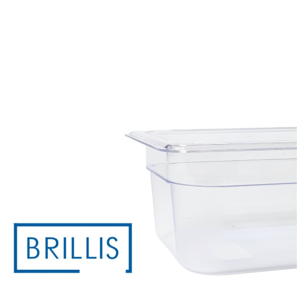 Гастроємність із полікарбонату Brillis GN 1/6-65, прозора