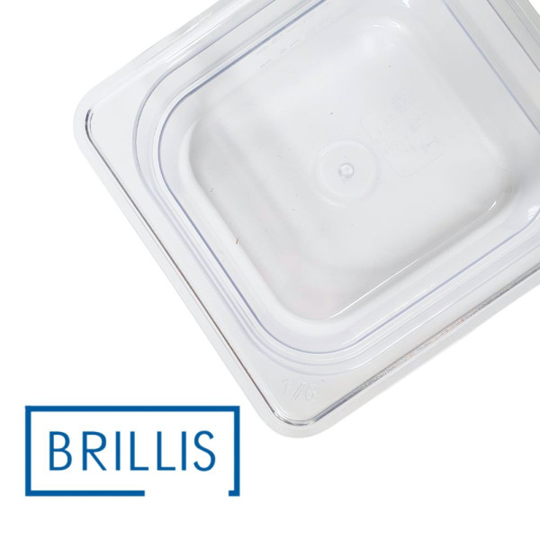 Гастроємність із полікарбонату Brillis GN 1/6-100, прозора