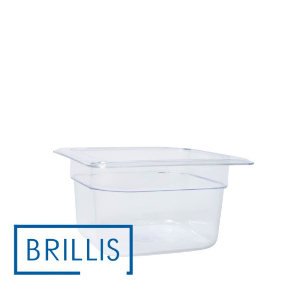 Гастроємність із полікарбонату Brillis GN 1/6-100, прозора