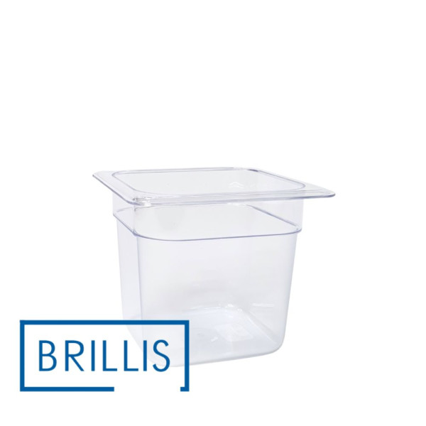 Гастроємність із полікарбонату Brillis GN 1/6-150, прозора