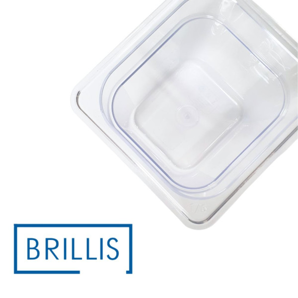 Гастроємність із полікарбонату Brillis GN 1/6-150, прозора