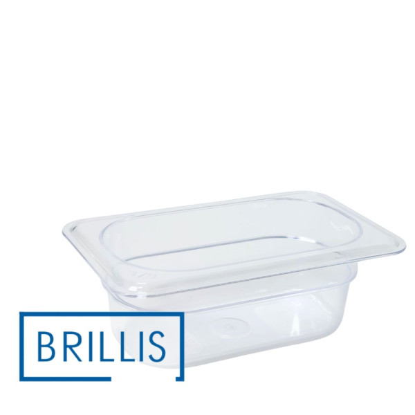 Гастроємність із полікарбонату Brillis GN 1/9-65, прозора