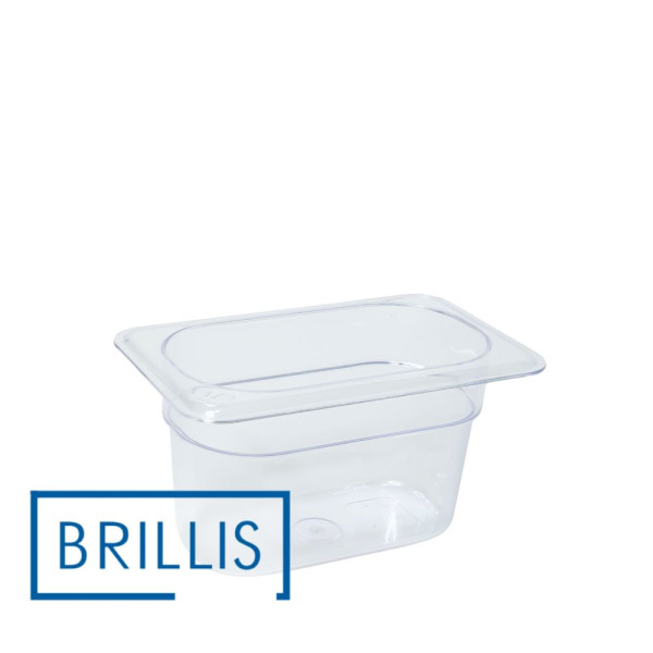 Гастроємність із полікарбонату Brillis GN 1/9-100, прозора