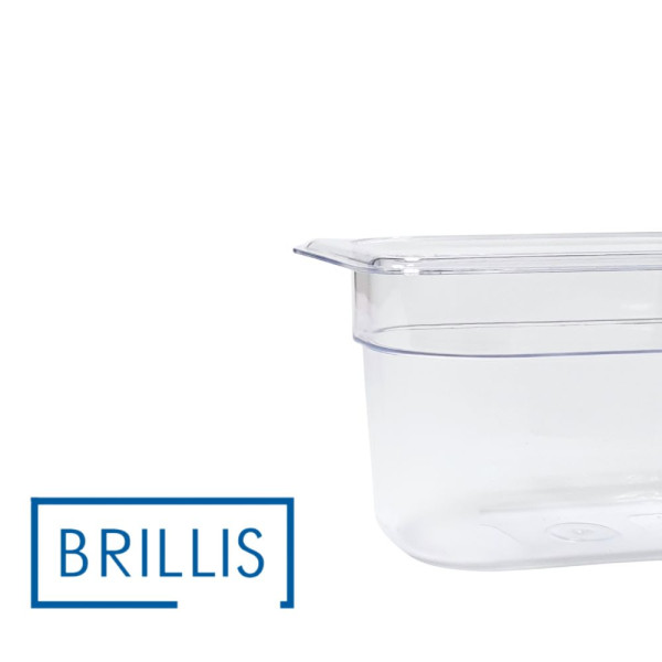 Гастроємність із полікарбонату Brillis GN 1/9-100, прозора