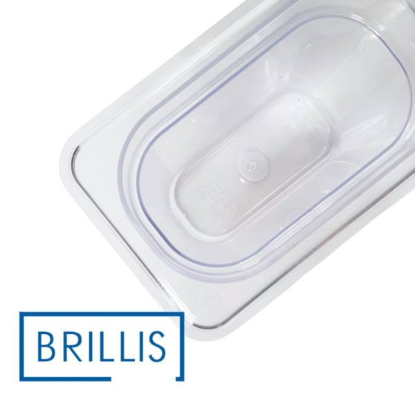 Гастроємність із полікарбонату Brillis GN 1/9-150, прозора