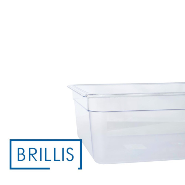 Гастроємність із полікарбонату Brillis GN 1/1-150, прозора