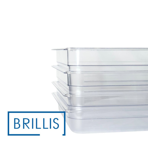 Гастроємність із полікарбонату Brillis GN 1/1-150, прозора